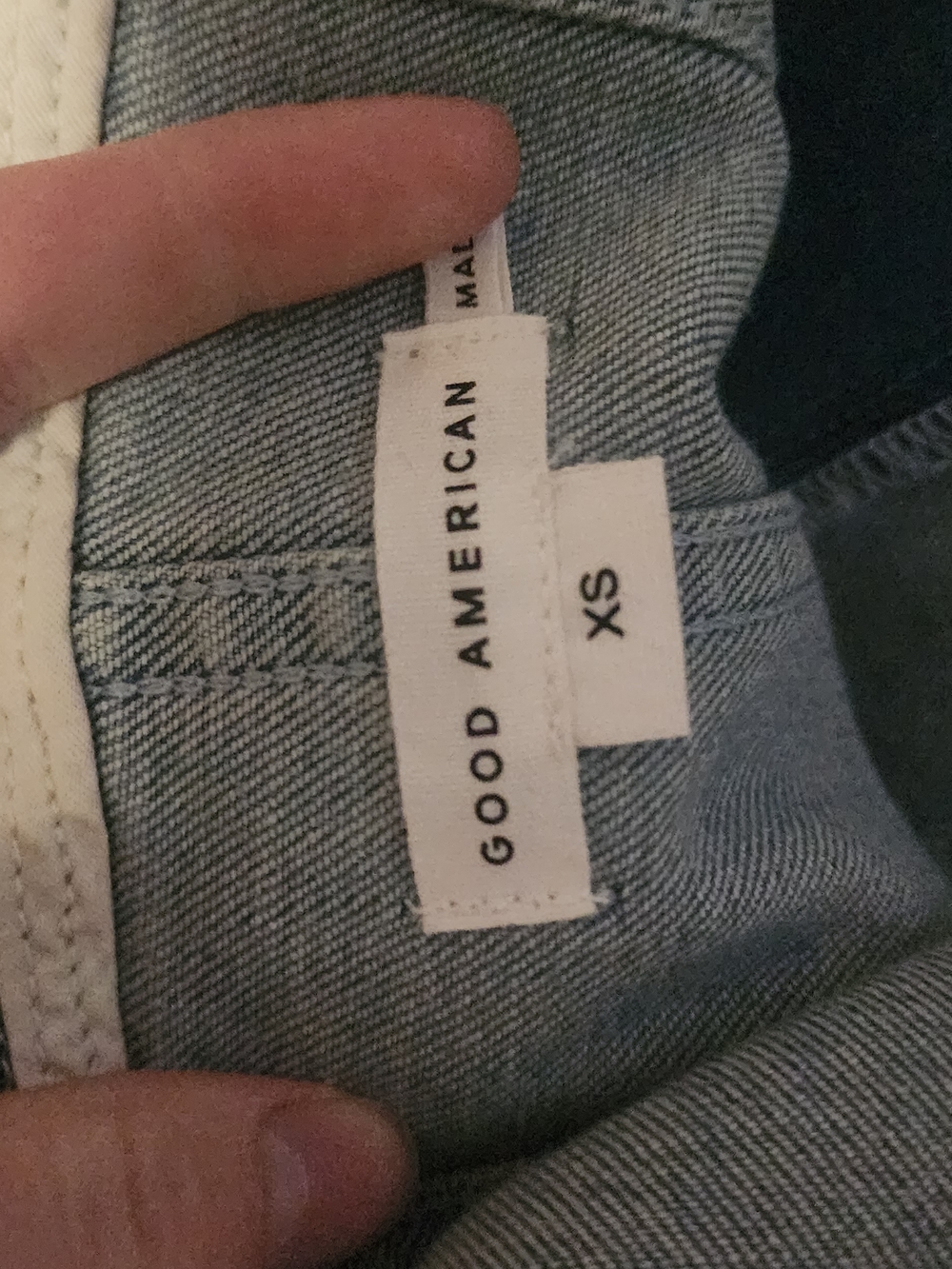 Good American Light Blue Denim Jumpsuit Overalls - Picture 3 of 3